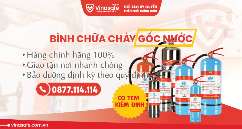 Nhà phân phối Bình chữa cháy gốc nước Dolphin chính hãng