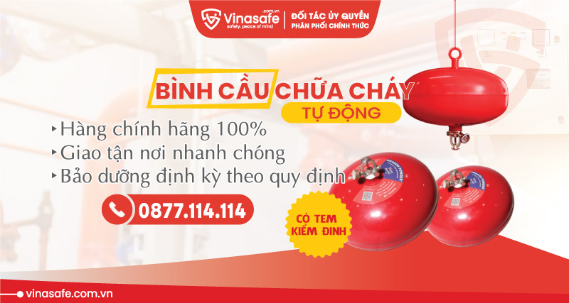 Bình cầu chữa cháy tự động bột ABC