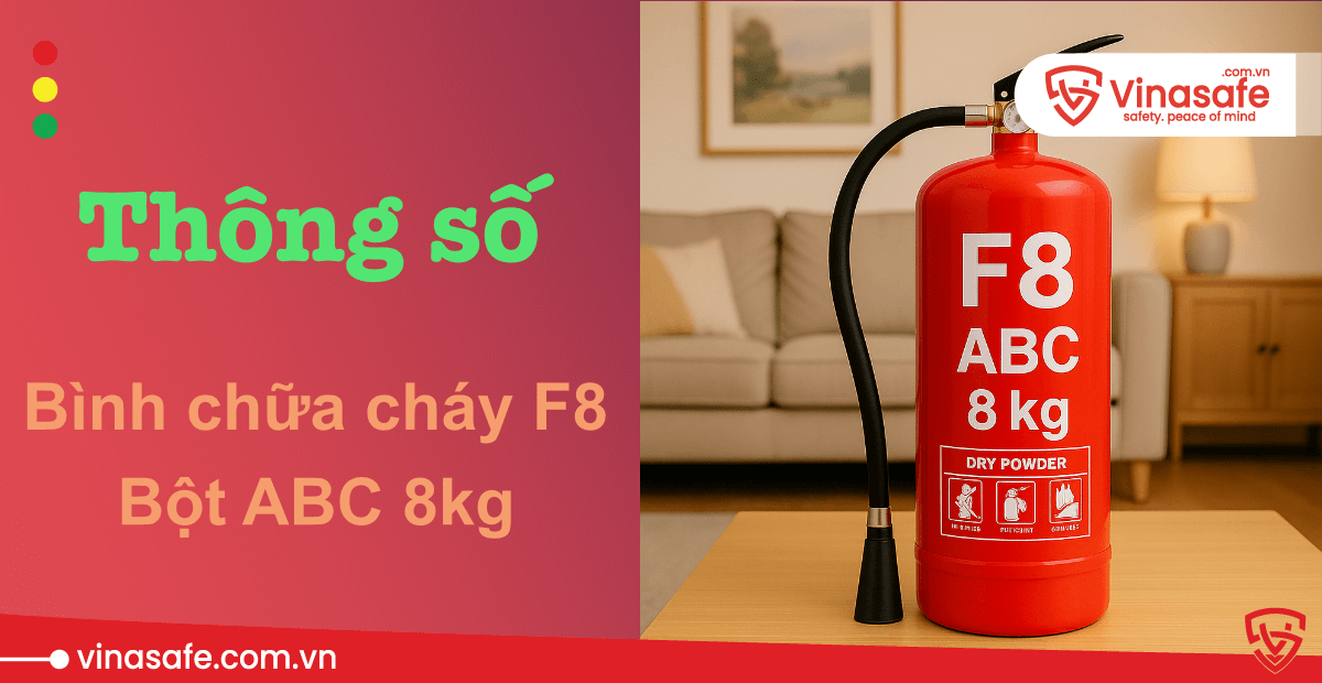 bình chữa cháy F8 bột ABC 8kg