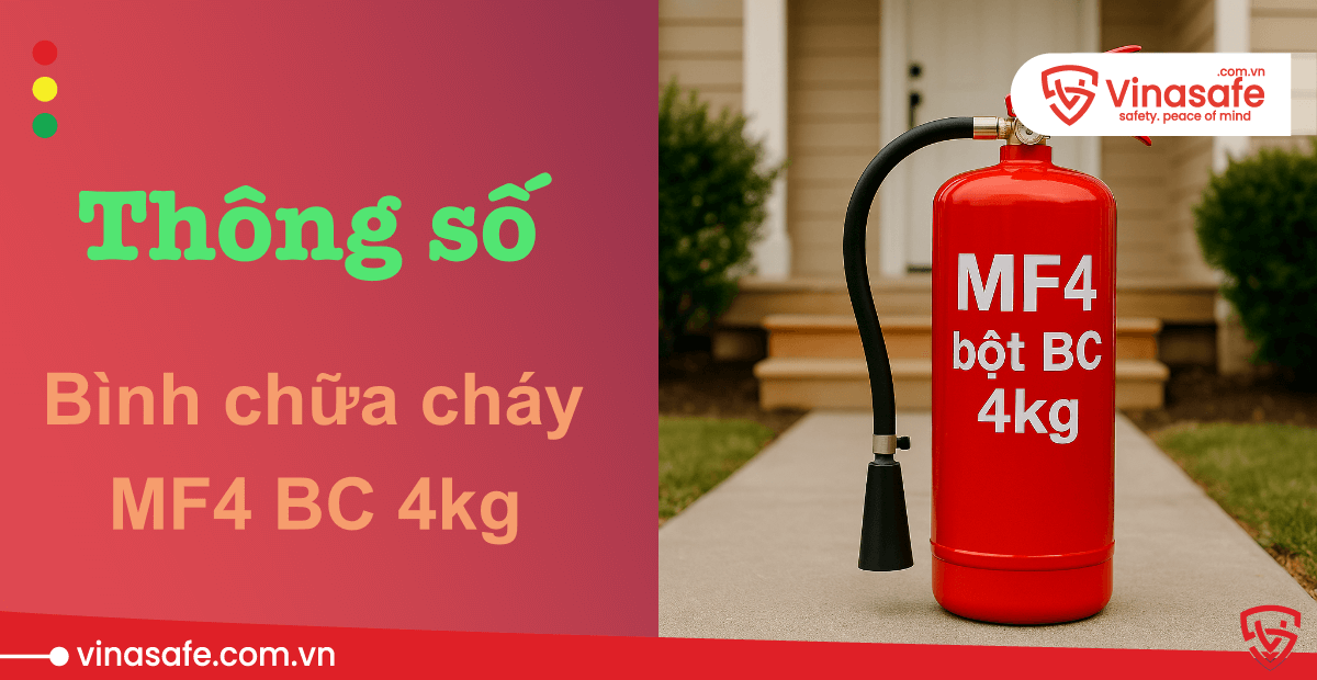 bình chữa cháy MF4 bột BC 4kg