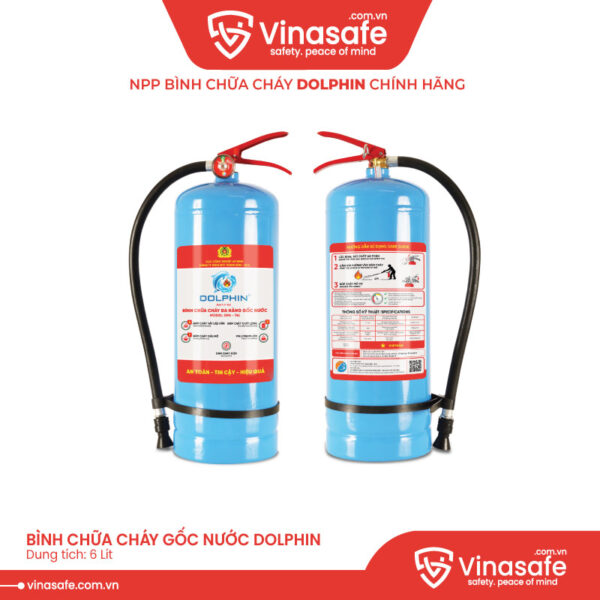 Bình chữa cháy gốc nước Dolphin DPA-T6L đa năng