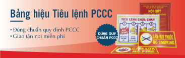 Bảng hiệu Tiêu lệnh PCCC đúng chuẩn