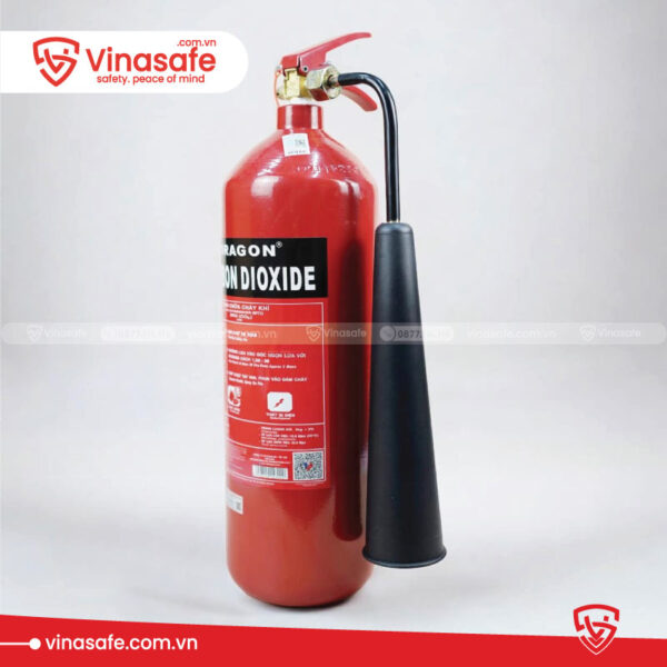 Bình chữa cháy CO2 3kg Dragon có kiểm định