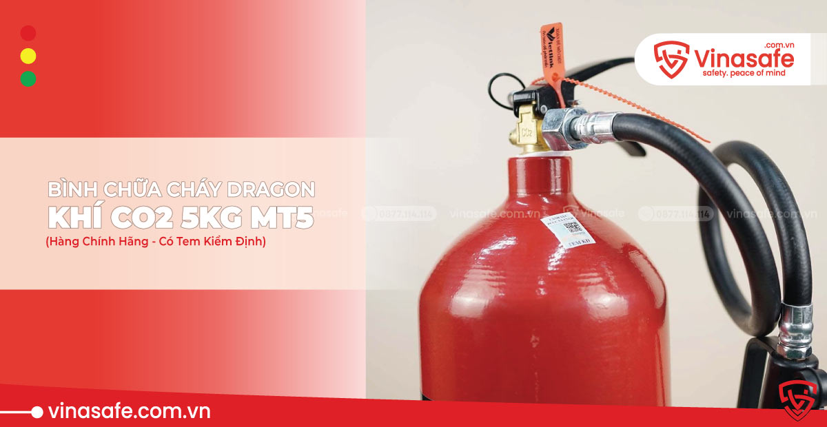 Đặc điểm nổi bật của bình chữa cháy CO2 Dragon MT5