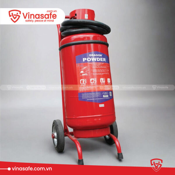 Bình chữa cháy xe đẩy 35kg Dragon Bột ABC