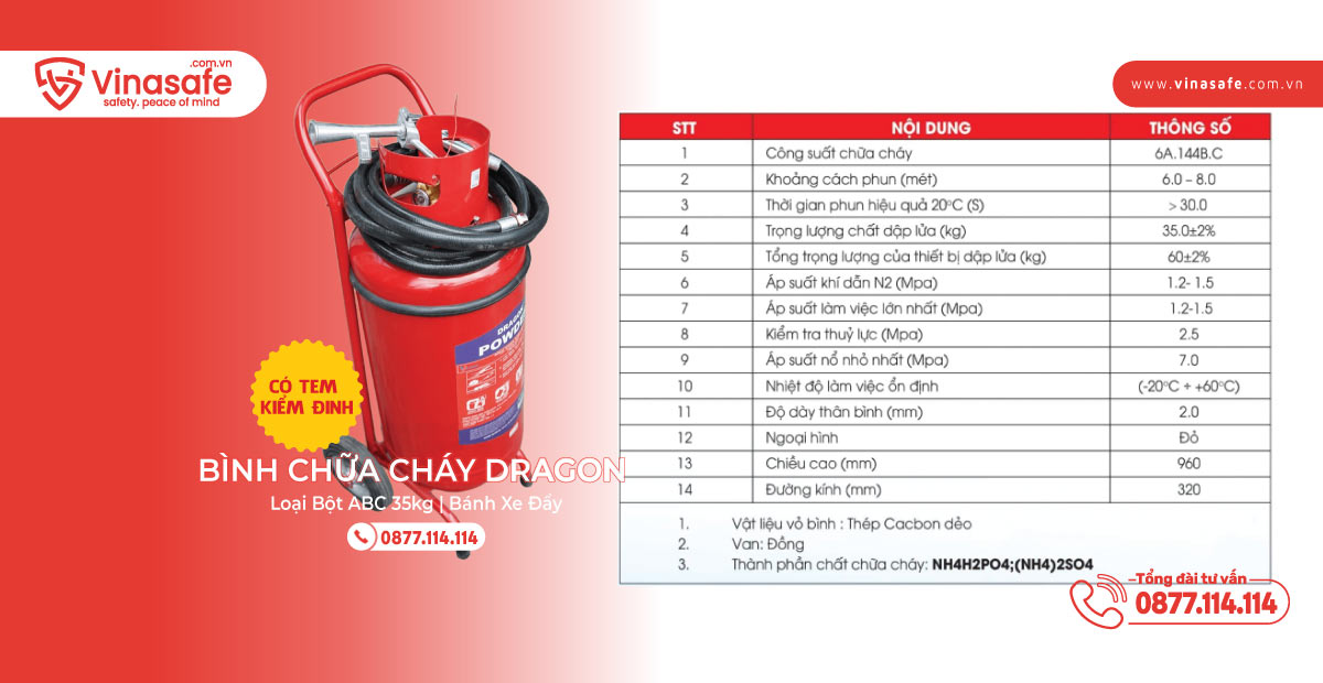 bình cứu hoả Dragon MFTZL35