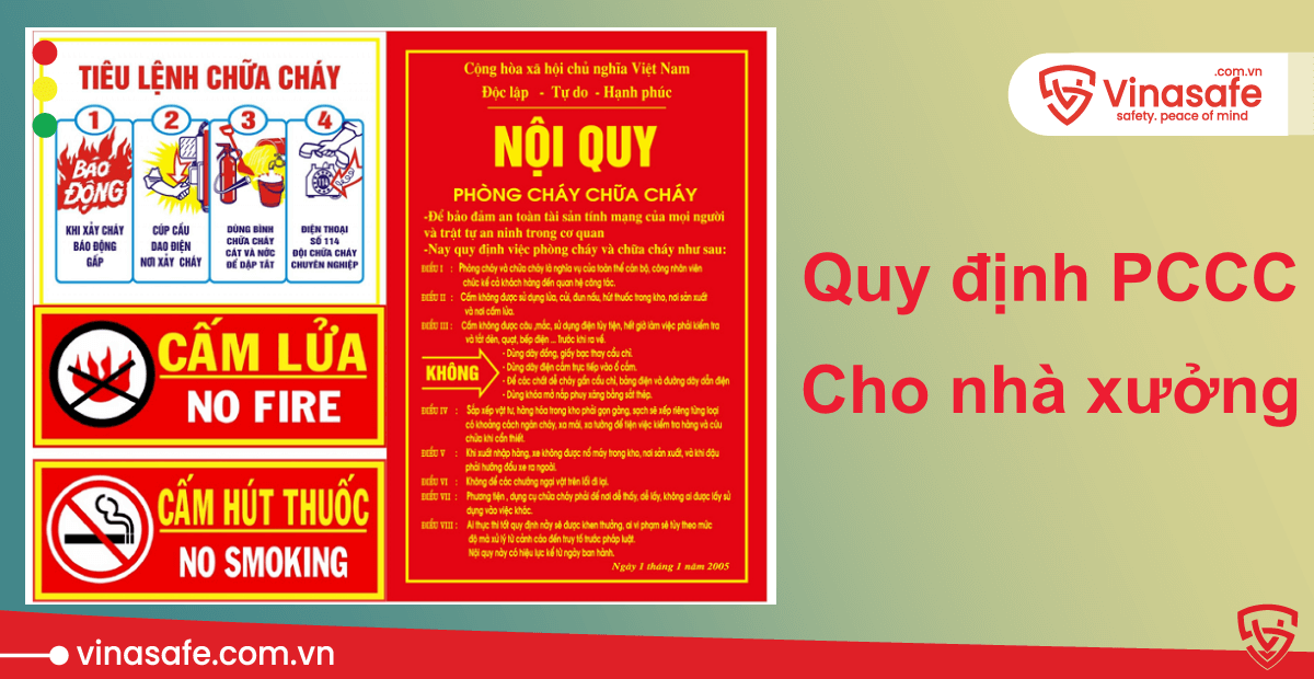 bảng quy định PCCC nhà xưởng
