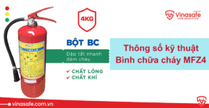 thông số kỹ thuật bình chữa cháy MFZ4