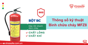 Thông số kỹ thuật bình chữa cháy MFZ8