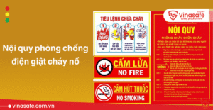 bảng nội quy phòng chống điện giật cháy nổ