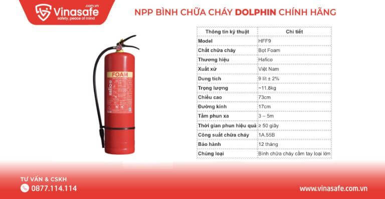 bình chữa cháy Hafico HFF9