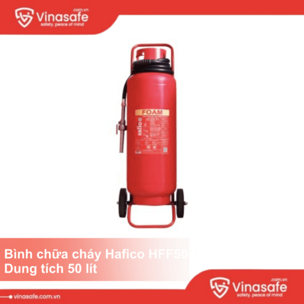 Bình chữa cháy xe đẩy Hafico HFF50M bọt Foam 50 lít