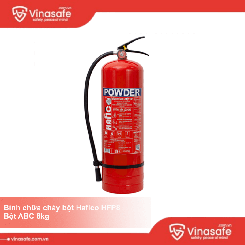 Bình chữa cháy bột Hafico HFP8 8kg bột ABC