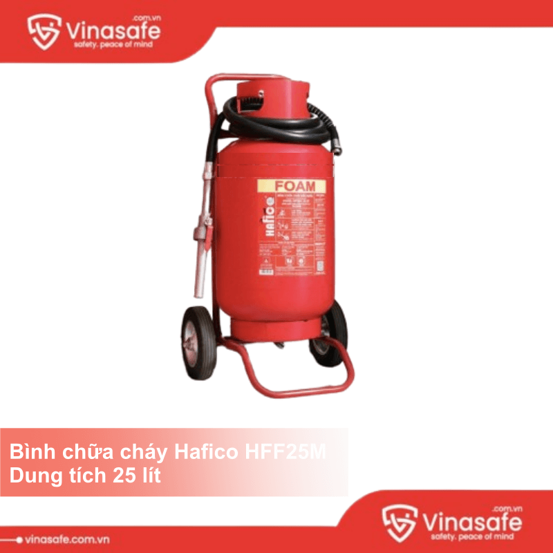 Bình chữa cháy xe đẩy Hafico HFF25M
