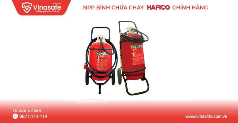 Bình chữa cháy xe đẩy Hafico HFNWB35M