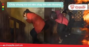 cháy chung cư có nên chạy lên sân thượng