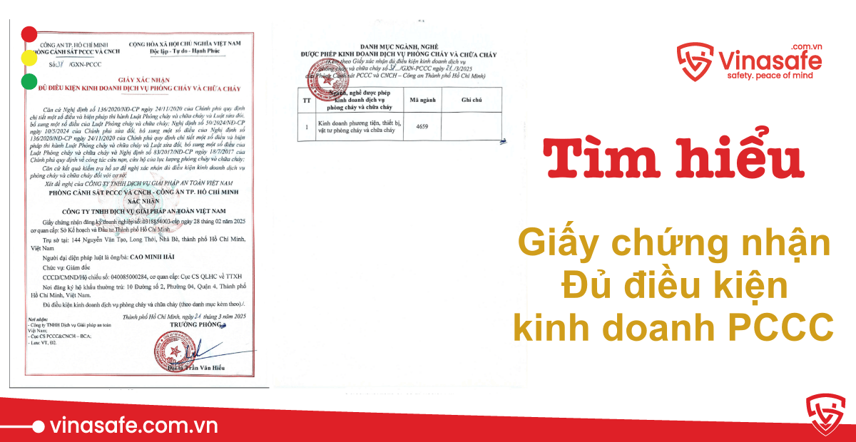 giấy xác nhận đủ điều kiện kinh doanh PCCC