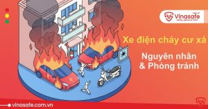 cháy xe điện cư xá