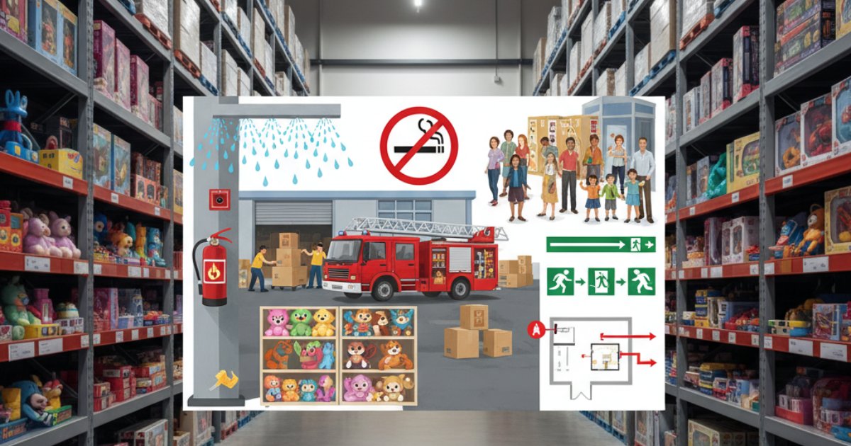 Các biện pháp phòng cháy chữa cháy hiệu quả cho kho đồ chơi