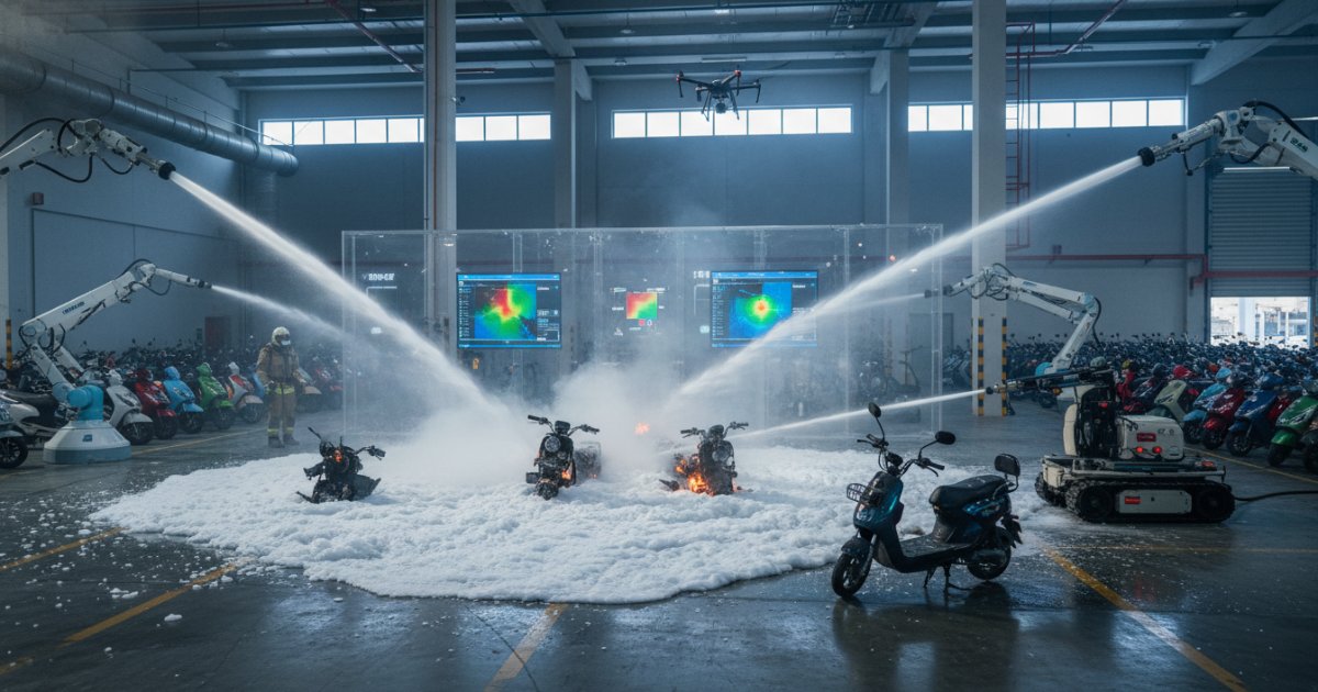 Giải pháp phòng ngừa và ứng phó hiệu quả cho kho xe điện